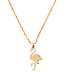 KATE SPADE • Gold Flamingo Pendant Necklace